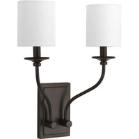 Bonita Collection Antique Bronze Two-Light Wall Sconce - Damp Location Listed