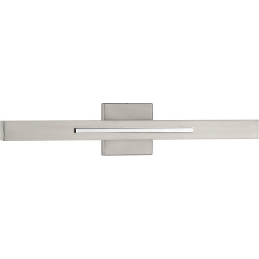 Progress Lighting Wall Sconce Light - Planck LED Collection Two-Light LED Wall Sconce, Brushed Nickel Finish - Model P710052-009-30