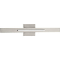 Planck LED Collection Two-Light LED Wall Sconce, Brushed Nickel Finish - Damp Location Listed