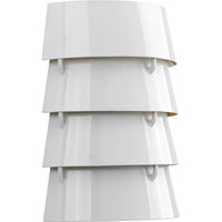 Progress Lighting Surfrider Collection White Wall Sconce - Dry Location Listed