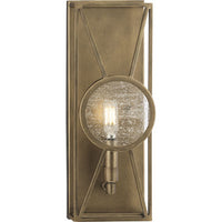 Cumberland Collection One-Light Aged Bronze Modern Farmhouse Wall Sconce - Damp Location Listed