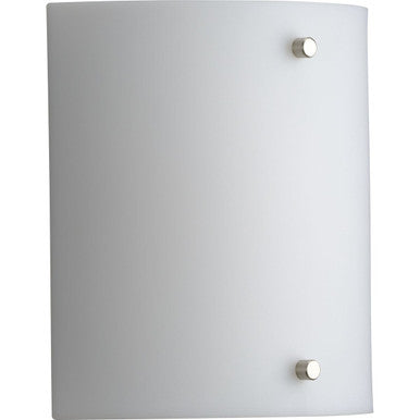 Curve LED One-Light White Opal Acrylic Modern Style Wall Sconce Light - Damp Location Listed