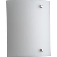 Curve LED One-Light White Opal Acrylic Modern Style Wall Sconce Light - Damp Location Listed