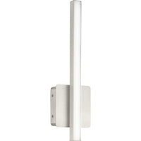 Phase 4 Collection 16 in. Brushed Nickel Small Modern Integrated 3CCT Integrated LED Linear Vanity Light - Damp Location Listed
