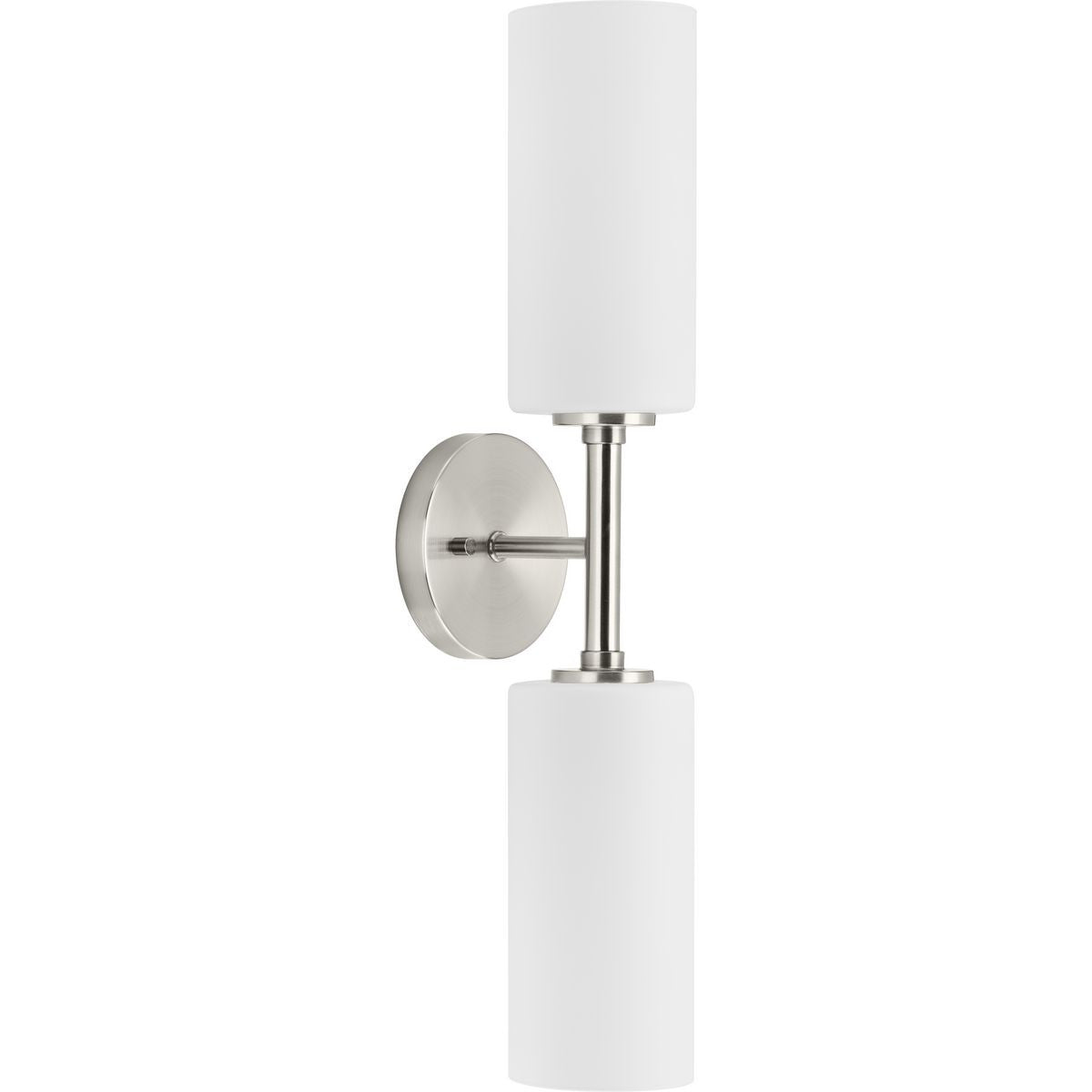Progress Lighting Wall Bracket Light - Cofield Collection Two-Light Brushed Nickel Transitional Wall Bracket - Model P710116-009