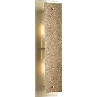 Lusail Collection Two-Light Soft Gold Luxe Industrial Wall Bracket - Damp Location Listed