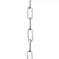 48-inch 9-gauge Galvanized Finish Square Profile Accessory Chain