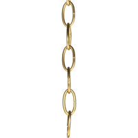 Accessory Chain - 10' of 9 Gauge Chain in Natural Brass