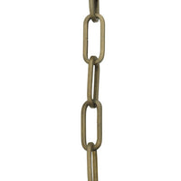 Accessory Chain - 10' of 9 Gauge Chain in Aged Brass
