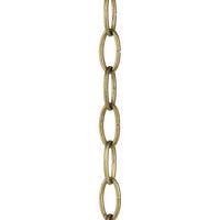 48-Inch 9-gauge Distressed Brass Accessory Chain