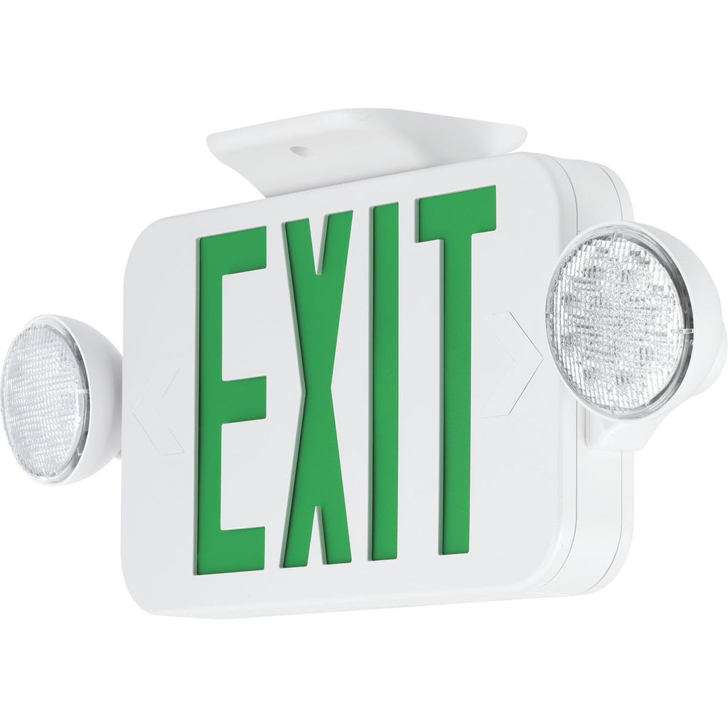 LED Combination Exit/Emergency Light - Damp Location Listed - Model PECUE-UG-30
