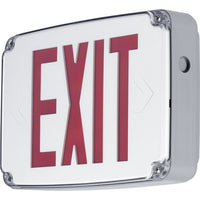 Wet Location LED Emergency Exit Sign Single Face Red Letters - Wet Location Listed