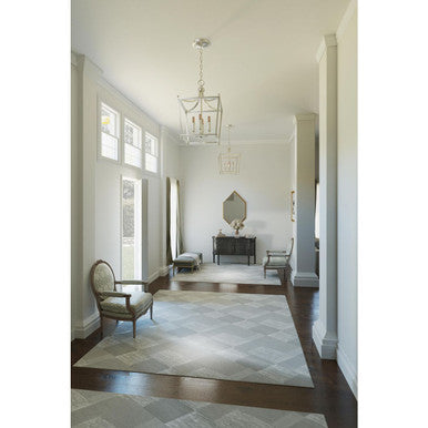 Parkhurst Collection Brushed Nickel Four-Light Foyer - Dry Location Listed