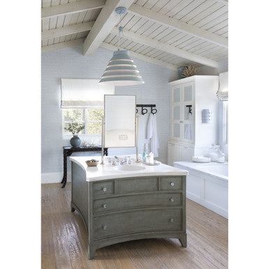 Progress Lighting Surfrider Collection Maliblue Large Pendant - Dry Location Listed