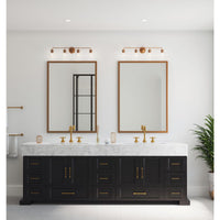 Quillan Collection Four-Light Soft Gold Transitional Bath & Vanity Light - Damp Location Listed