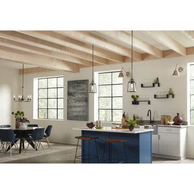 Hinton Collection Brushed Nickel Swing Arm Wall Light - Damp Location Listed - Model P710095-009