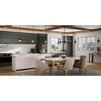 Rivera Collection 5-Light Matte Black Luxe Industrial Chandelier - Dry Location Listed