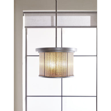 Progress Lighting Sequit Point Collection Antique Nickel Semi-Flush Convertible - Dry Location Listed