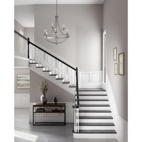 Gulliver Collection Five-Light Galvanized Finish Coastal Chandelier Light - Dry Location Listed