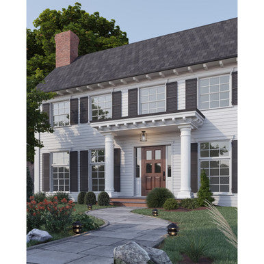 Watch Hill Collection One-Light Textured Black Clear Seeded Glass Farmhouse Semi-Flush Light