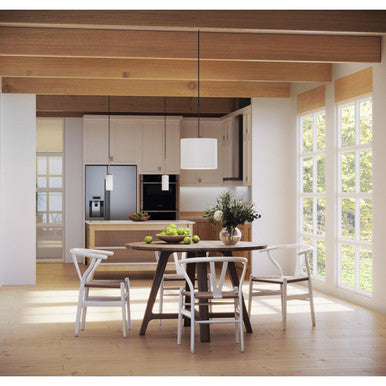 Cofield Collection One-Light Brushed Nickel Transitional Pendant - Dry Location Listed - Model P500404-009