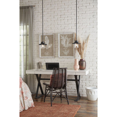 Tremont Collection One-Light Matte Black and Clear Seeded Glass Farmhouse Style Hanging Mini-Pendant Light - Damp Location Listed