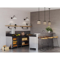 Terrazzo Collection One-Light Graphite and Grey Terrazzo Hanging Pendant Light - Damp Location Listed