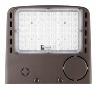 LED Cut Off Wallpack - Watt Selectable 45W/36W/27W/18W - 6500 Max Lumens - Color Selectable 30K/40K/50K - 120-277V - Bronze Finish - With Integrated Photocell