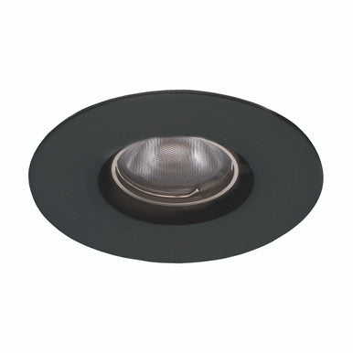 Ocularc 1.0 LED Round Narrow 2700K Trim with Light Engine and New Construction or Remodel Housing in Black