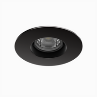 Ocularc 1.0 LED Round Adjustable Flood 2700K Trim with Light Engine and New Construction or Remodel Housing in Gun Metal - R1BRA-08-F927-GM