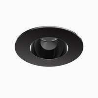 Ocularc 1.0 LED Round Flood 3000K Trim with Light Engine and New Construction or Remodel Housing in Gun Metal - R1BRD-08-F930-GM
