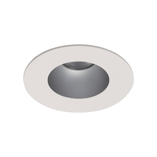 Ocularc 1.0 LED Round Flood 3000K Trim with Light Engine and New Construction or Remodel Housing in Haze White