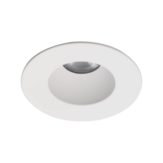 Ocularc 1.0 LED Round Flood 3000K Trim with Light Engine and New Construction or Remodel Housing in White