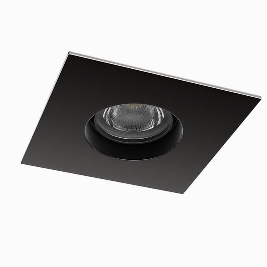 Ocularc 1.0 LED Square Adjustable Flood 3000K Trim with Light Engine and New Construction or Remodel Housing in Gun Metal - R1BSA-08-F930-GM