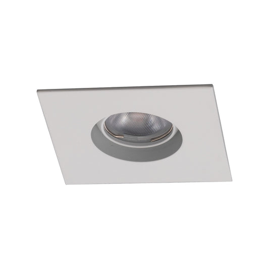 Ocularc 1.0 LED Square Adjustable Flood 2700K Trim with Light Engine and New Construction or Remodel Housing in White