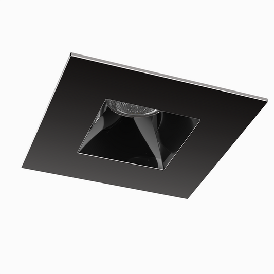 Ocularc 1.0 LED Square Flood 2700K Trim with Light Engine and New Construction or Remodel Housing in Gun Metal - R1BSD-08-F927-GM