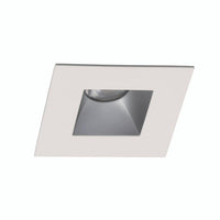 Ocularc 1.0 LED Square Flood 3000K Trim with Light Engine and New Construction or Remodel Housing in Haze White
