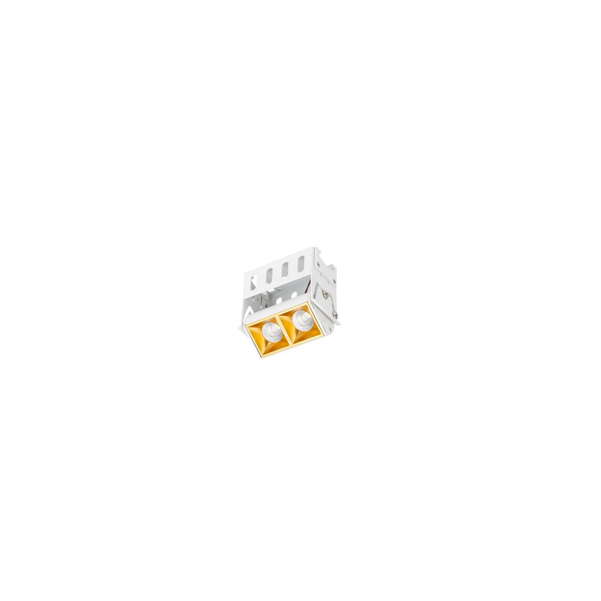 Multi Stealth Adjustable Trimless 2 Cell Narrow Flood Beam 3500K 90CRI in Gold
