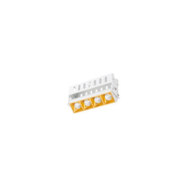 Multi Stealth Adjustable Trimless 4 Cell Spot Beam 2700K 90CRI in Gold