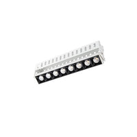 Multi Stealth Adjustable Trimless 8 Cell Spot Beam 3500K 90CRI in Black