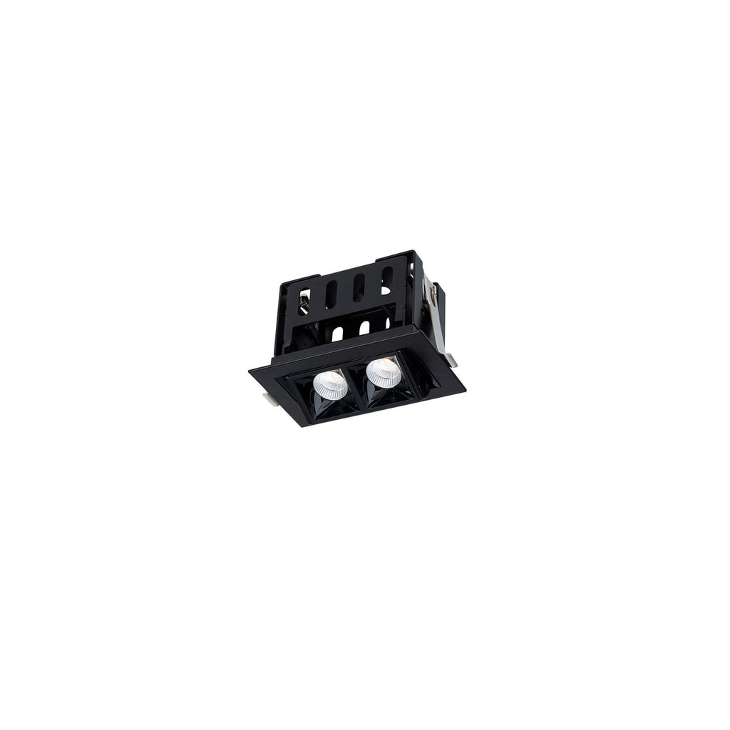 Multi Stealth Adjustable Trim 2 Cell Flood Beam 4000K 90CRI in Black/Black