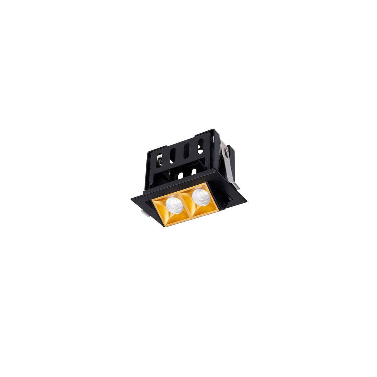 Multi Stealth Adjustable Trim 2 Cell Spot Beam 3500K 90CRI in Gold/Black