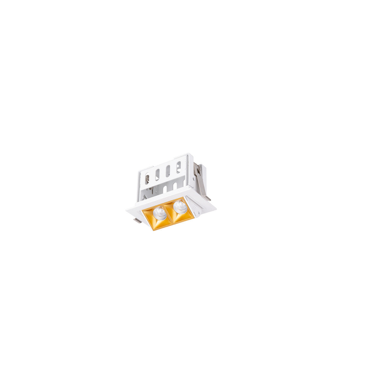 Multi Stealth Adjustable Trim 2 Cell Spot Beam 2700K 90CRI in Gold/White