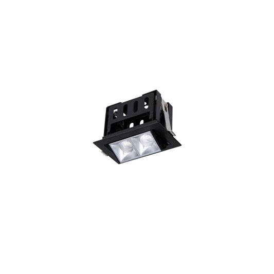 Multi Stealth Adjustable Trim 2 Cell Flood Beam 3000K 90CRI in Haze/Black