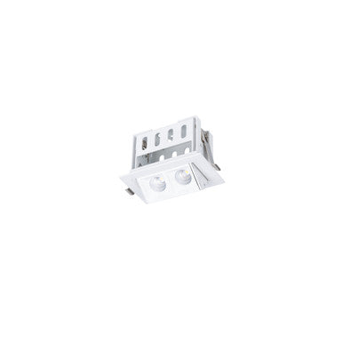 Multi Stealth Adjustable Trim 2 Cell Flood Beam 4000K 90CRI in White/White