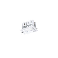 Multi Stealth Adjustable Trim 2 Cell Flood Beam 3000K 90CRI in White/White
