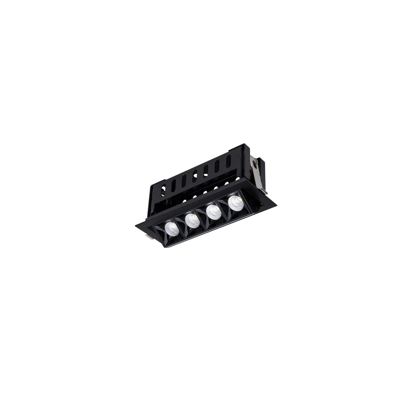 Multi Stealth Adjustable Trim 4 Cell Flood Beam 4000K 90CRI in Black/Black