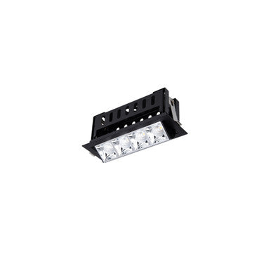 Multi Stealth Adjustable Trim 4 Cell Narrow Flood Beam 3000K 90CRI in Chrome/Black