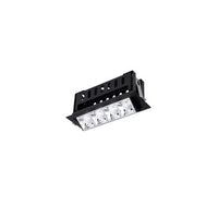 Multi Stealth Adjustable Trim 4 Cell Narrow Flood Beam 3000K 90CRI in Chrome/Black