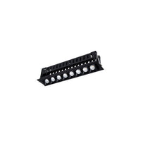 Multi Stealth Adjustable Trim 8 Cell Spot Beam 3000K 90CRI in Black/Black